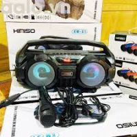 Loa karaoke xách tay KIMISO KM-S1 / CRAVEN B98 cực chất có jack cắm micro 6.5mm - tích hợp chế độ EQ (đen) + Tặng micro