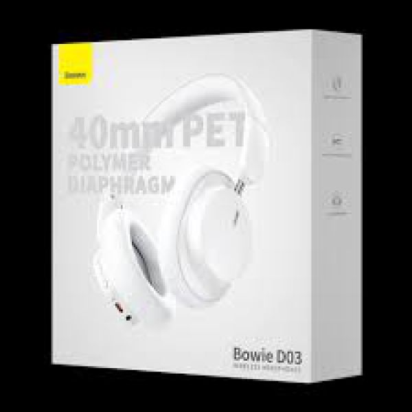 Tai Nghe Không Dây Chụp Tai Baseus Bowie D03 Wireless Headphones (Bluetooth 5.3, 30 hours, Lowlatency 0.08s)