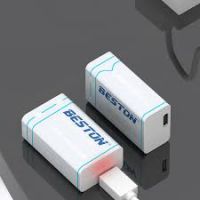 Pin Sạc 9V Lithium Beston 9VC-10VC Sạc Trực Tiếp Type-C