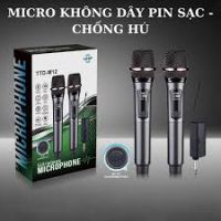 Micro không dây TTD - M12 cao cấp, chống hú,hút âm cực tốt, chống nhiễu, màn hình LCD