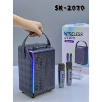 Loa Bluetooth Karaoke Qixi SK 2070 kèm 2 mic