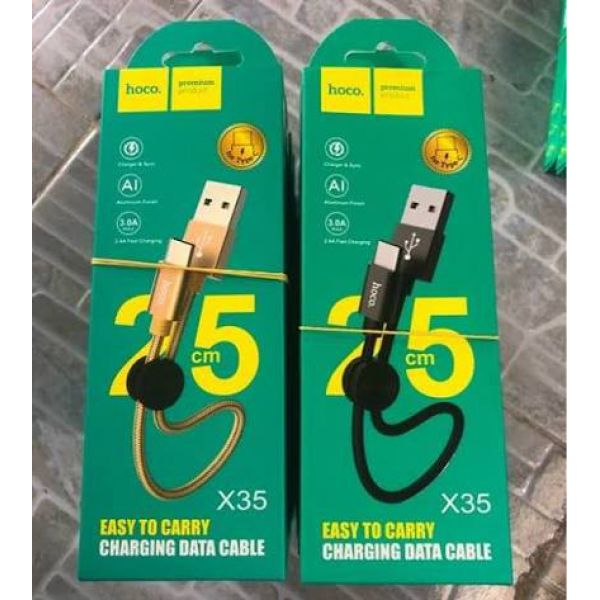 Cáp Sạc Hoco X35 Chính Hãng Dài 25CM (Type c)
