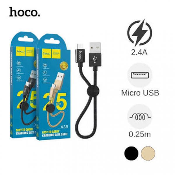 Cáp Sạc Hoco X35 Chính Hãng Dài 25CM (Micro )